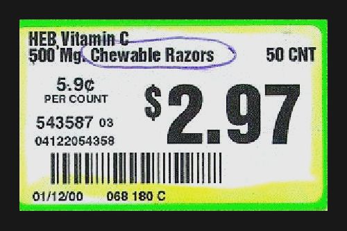 chewable razors